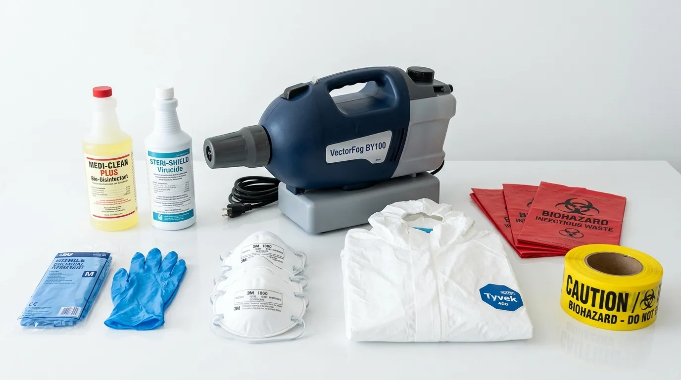 Professional biohazard remediation crew working in Lyndhurst